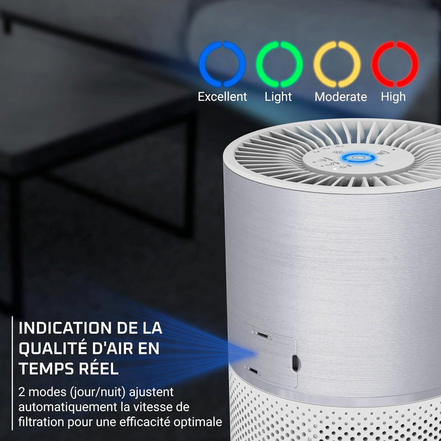 Rowenta Pure Air Compact, Purificateur d'air intérieur, Purification de l'air très efficace, Rapide, Confort accru, PU2220F0