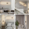 Lot de x2 Appliques Murale LED avec Télécommande Noir - 100 cm, 28 W, 3000 K-6000 K, avec Fonctions de Variation d'Intensité et de Minuterie