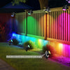 Spot LED Extérieur RGBW 12W, 4 Pièces Lampes Intelligentes avec Contrôle Vocal Alexa, 24V Étanche IP65 Projecteurs, APP/WiFi pour Jardin Paysager Allée Terrasse