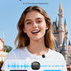 Mini Microphone sans Fil pour iPhone 17/16/15 Pro Max, [Plug and Play] USB-C pour Android, Microphone Lavalier à Annulation de Bruit AI avec Étui de Recharge 24H