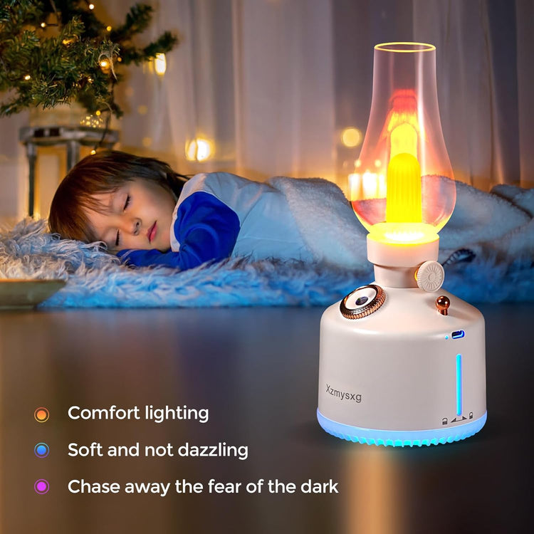 Veilleuse Enfant LED Humidificateur Portatif Lampe de Chevet Rechargeable