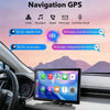 Écran CarPlay Voiture 9 Pouces  sans Fil avec Caméra de Recul HD Android Auto Apple CarPlay,Portable Autoradio,Écran Tactile IPS,Mirror Link,Bluetooth 5.3,Commande Vocale,Navigation GPS,AUX