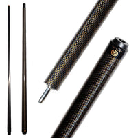 Queue de billard en fibre de carbone de 58 pouces, structure 1/2, connecteur à 3 dents, pointe de 12,4 mm, 540-567 g, convient pour les joueurs de billard professionnels