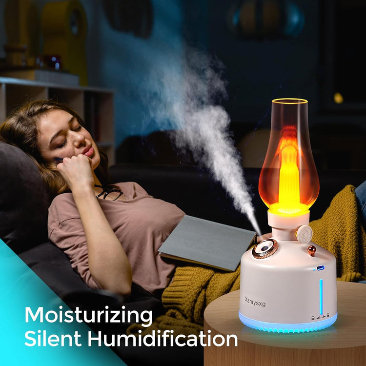 Veilleuse Enfant LED Humidificateur Portatif Lampe de Chevet Rechargeable