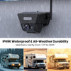 Camera de Recul sans Fil Solar avec Moniteur 7.2" 1080P HD: 1 Min Installation Rapide, avec Sac de Rangement, IP69K Imperméable