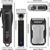 Tondeuse à cheveux professionnelle pour homme, sans fil, tondeuse à barbe, rasoir nasal, rechargeable par USB, kit complet de tondeuse électrique