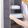 Range Chaussures Suspendu 5 Compartiments Rangement Armoire Pliable Organiseur Vêtements Chaussures