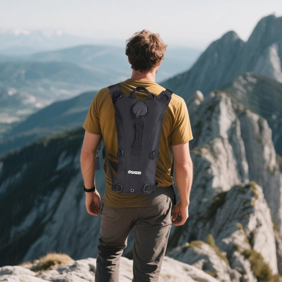 Sac à dos d'hydratation avec réservoir d'eau de 3 l - Sac d'hydratation anti-fuite, design léger et ergonomique réglable