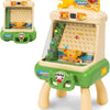 Jeu éducative pour Enfants Flipper Crabe,Nouvelle Machine de Jeu d'arcade Jeux de Flipper de Table d'arcade Son et lumière réglables,Pieds de Table Amovibles,Pinces pour 3-12 Ans
