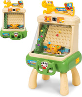 Jeu éducative pour Enfants Flipper Crabe,Nouvelle Machine de Jeu d'arcade Jeux de Flipper de Table d'arcade Son et lumière réglables,Pieds de Table Amovibles,Pinces pour 3-12 Ans