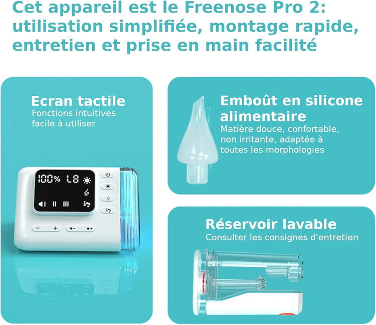 Mouche Bébé Electrique Rechargeable Aspiration 9 Niveaux