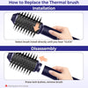 Air Brush Styler 5en1 Brosse Soufflante Chauffante Brushing Sèche-Cheveux Ionique Boucleur a Cheveux à Air Brosse à Lissante Embout de Sèche-cheveux Ensemble de Coiffure VIOLET