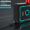Mini Pompe à Vélo Électrique 150 PSI, Compresseur d'Air Portable Sans Fil avec Manomètre Numérique, Arrêt Automatique et Préréglages Intelligents, Rechargeable USB-C