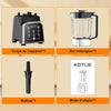 Blender, smoothie maker,blender domestique polyvalent de grande capacité, avec bol mélangeur de 2 litres