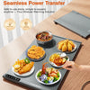 Plaque Chauffante pour Aliments, Tapis Chauffant Électrique Enroulable Extensible avec 7 Températures, Minuteur 99H, Affichage ℃/℉, Idéal Réchaud Buffet, Repas, Réceptions Garder au Chaud