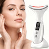 Masseur Visage EMS 7 Couleurs LED, Chaleur 45°C, 6 Modes 4 Intensités, Électrique pour Cou Visage Yeux, Rechargeable USB-C