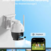 4G LTE Caméra Surveillance avec Carte SIM, 18000 mAh 2K HD Camera Solaire Exterieur sans WiFi avec 360° PTZ, PIR Détection Humaine/Mouvement, Vision Nocturne Couleur, Spotlight Sirène, IP66