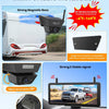 Camera de Recul sans Fil Solar avec Moniteur 7.2" 1080P HD: 1 Min Installation Rapide, avec Sac de Rangement, IP69K Imperméable