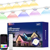 Éclairage Extérieur Permanent 15M, 16000 Couleurs et RGBIC (2700K-6500K), APP Intelligente et Télécommande, Chaque LED Contrôlée Individuellement Temporisateur Dimmable Compatible Assistant Vocaux