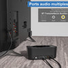 Casque Bluetooth Sans Fil TV Transmetteur Socle Chargement Autonomie 50H Longue Portée NOIR