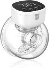 Tire Lait Electrique main Libre, Grand Angle 135° Double Paquet Tire Lait Portable Electrique, Silencieux, Écran LED, Rechargeable