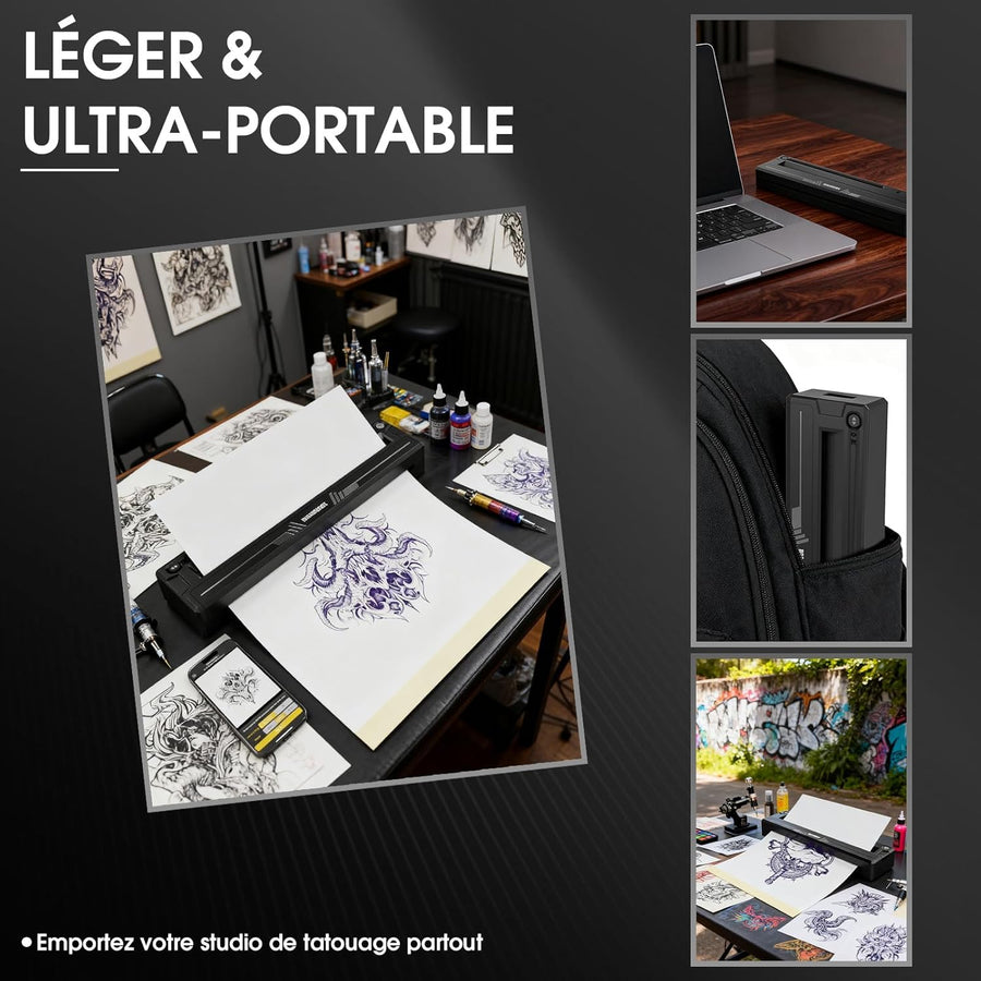 Thermocopieur Tatouage Machine de Transfert Copier Printer Stencil - Thermal Copier - Imprimante Pochoir Copieur Tatouage NOIR