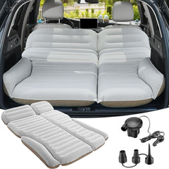 Matelas gonflable pour SUV avec pompe - Matelas gonflable de voiture d'extérieur pour dos SUV - Matelas de couchage portable BLANC