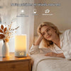 Réveil Simulateur d’Aube, Lampe de Chevet avec Horloge Numérique, 2 Réveils Réveil Lumineux, Lumière rouge 625 nm, 20 Sons Apaisants, Veilleuse 0–100% réglable pour Chambre et Chambre d'Enfant