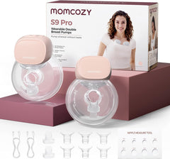 Momcozy S9 Pro Tire Lait Electrique Actualisé, Tire-lait Mains Libres Avec Batterie à Longue Durée et écran LED, Tire Lait Portable Avec 2 Modes et 9 Niveaux - 24mm