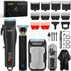 Tondeuse à cheveux professionnelle pour homme, sans fil, tondeuse à barbe, rasoir nasal, rechargeable par USB, kit complet de tondeuse électrique