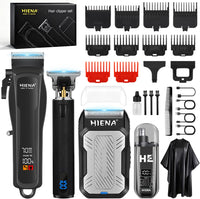 Tondeuse à cheveux professionnelle pour homme, sans fil, tondeuse à barbe, rasoir nasal, rechargeable par USB, kit complet de tondeuse électrique