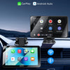 Écran Voiture 7 Pouces CarPlay sans Fil avec Caméra de Recul HD Android Auto Apple CarPlay,Portable Autoradio,Écran Tactile IPS,Mirror Link,Bluetooth 5.3,Commande Vocale,Navigation GPS,AUX