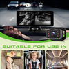 Double caméra de voiture pour bébé enfants avec écran partagé de 6,86 pouces HD 720P avec caméra de recul,vision nocturne 360°,caméra de sécurité pour siège de voiture,support à ventouse
