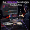 Micro Podcast Dynamique 192KHz/32bit pour PC, USB & XLR avec RGB, Pied, Muet, Tout Métal, Gain/Volume, Micro Gamer pour Livestreaming