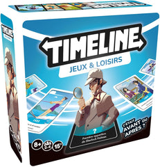 Asmodee - Timeline Jeux & Loisirs - Jeu de Société Culturel pour Enfants dès 8 Ans - Jeu de Cartes Familial - Devinez Les Dates des Evènements - 2 à 6 Joueurs