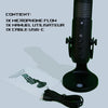 Microphone USB à condensateur, RGB, Réverbération Gaming Enregistrements, Réunions