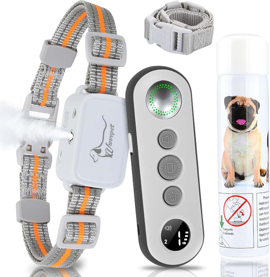 Collier d'entraînement de chien de citronnelle avec distance Spray collier de chien de citronnelle