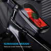Sacoche Cadre de Vélo Guidon Etanche Téléphone Portable Fermeture Rapide Ecran Tactile Sensible en TPU pour Smartphone Jusqu'à 6,8"