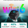 Mini Pico, Mini Cube Adaptateur CarPlay Sans Fil & Android Auto Plug & Play, WiFi 6, Bluetooth 5.4, Connexion Auto 5–8 s, Changement entre 2 Téléphones en un Clic