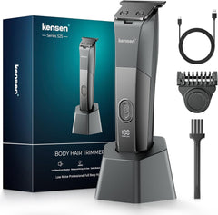 Tondeuse Corps Intime Homme Etanche IPX6 Longeur Réglable Rasoir Intime Homme pour Dos, Parties Intimes, Poitrine, Jambe