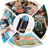 Pompe à Air Électrique Portable 4000mAh avec Lumière LED Gonflage/Dégonflage Rapide pour Matelas Pneumatiques de Camping, Piscines Gonflables, Sacs sous Vide et Accessoires