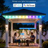 Éclairage Extérieur Permanent 15M, 16000 Couleurs et RGBIC (2700K-6500K), APP Intelligente et Télécommande, Chaque LED Contrôlée Individuellement Temporisateur Dimmable Compatible Assistant Vocaux