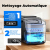 Machine à Glaçons, 12kg en 24h, Portable Machine a Glacons avec Cuillère à Glace, 8 Glaçons en 6-8 Minutes, Autonettoyante