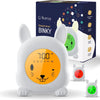 Numsy Binky Réveil Éducatif Enfant Jour Nuit avec Simulateur d'Aube Réveil Enfant et Horloge à Code Couleur, Sons Apaisants, Veilleuse et Sécurité Enfant, Sans Fil et Rechargeable USB-C