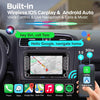 Autoradio Linux pour VW Golf 5 6/Polo,Radio VW avec CarPlay & Android Auto sans Fil Intégrés,Écran 7" pour VW Compatible Commandes au Volant d'origine,AM/FM/RDS,Bluetooth,DSP