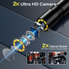 Caméra Endoscopique avec Lumière, 8mm IP67 étanche, écran IPS 4,3 Pouces, Caméra d’Inspection HD 1080P avec 8 LEDs Ajustables, Câble Semi-Rigide 5m – Pas de Wi‑FI, Pas d’Application