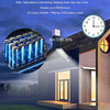 Lampadaire Solaire Exterieur, OLL 6500K Projecteur Led Extérieur Puissant, Spot Solaire avec Detecteur de Mouvement, IP67 Étanche Eclairage Lampes Solaires pour Garage, Jardins, Cour