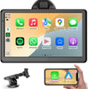 CarPlay Voiture, Portable CarPlay & Android Auto sans Fil, Stéréo de Voiture 7 Pouces Écran Tactile avec Navigation en Temps Réel, Assistant Vocal, FM, Mirror Link, Appels avec Mains Libres