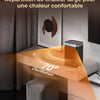 Chauffage d'appoint, 2000W PTC Chauffage Electrique, Télécommande, 3 Modes, Protection Surchauffe & Basculement, Minuterie 12H, 70°Oscillation, Radiateur Soufflant