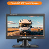 Kit de Caméra de Recul sans Fil IPS HD 7 Pouces avec Caméras, Caméra de Recul avec BSD Étanchéité IP68 Vision Nocturne Super Grand Angle pour 12V-36VV